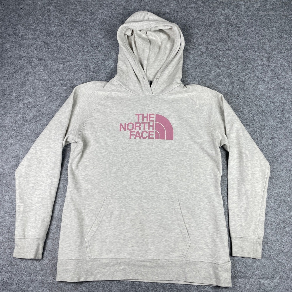 The North Face Hoodie Womens XL Gray Half Dome Pullover Fleece NF0A3VHZ
